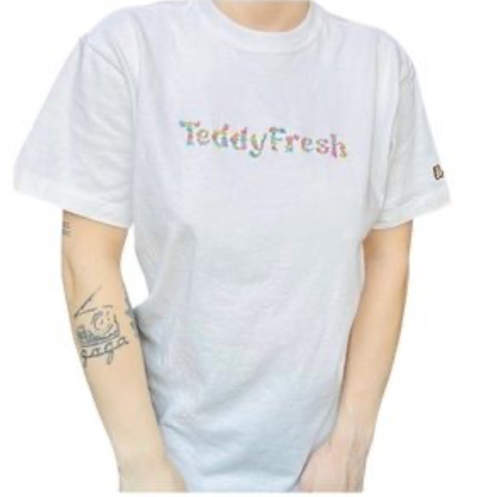 Teddy Fresh White Floral Logo Tee 3X